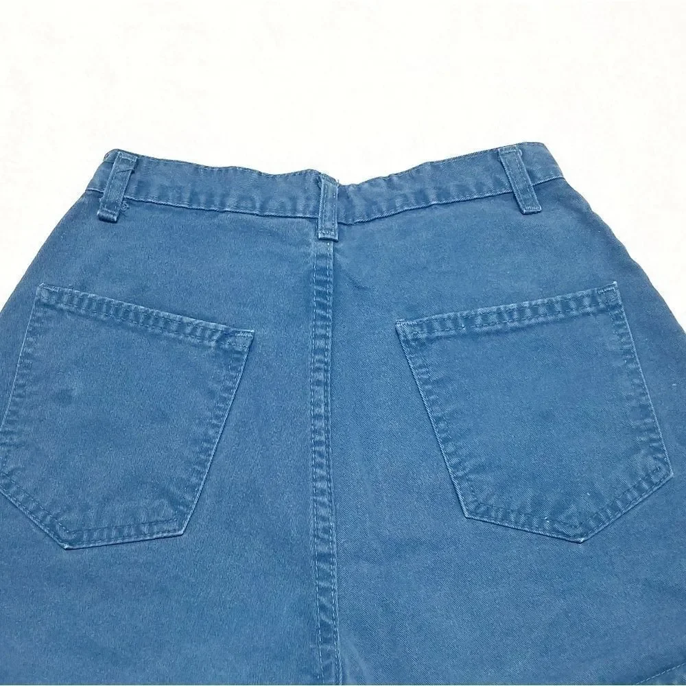 VINTAGE 80s Denim Republic Blue Daisy Duke Shorts